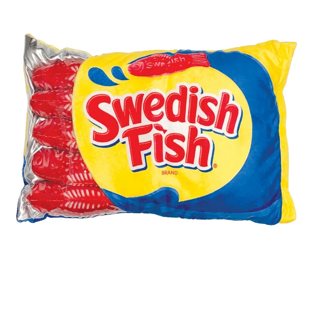 Swedish Fish Pillow Set with Mini Fish “Candy” Plusg